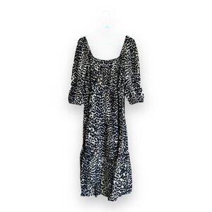 The Drop Medium Leopard Print Midi Dress